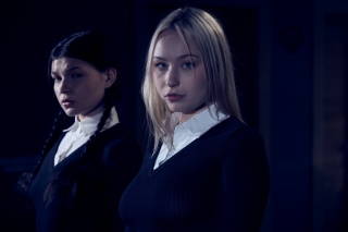 The Visitor Babe, Brunette, Cum eating