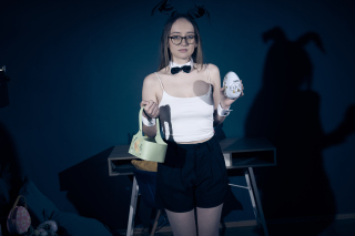 Bad Bunny Natural tits, Young girl, Teen